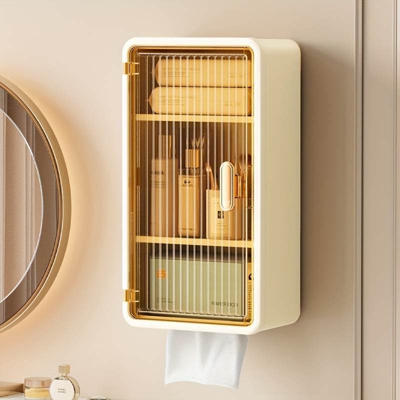 durable plastic bathroom storage cabinet waterproof rust Temu