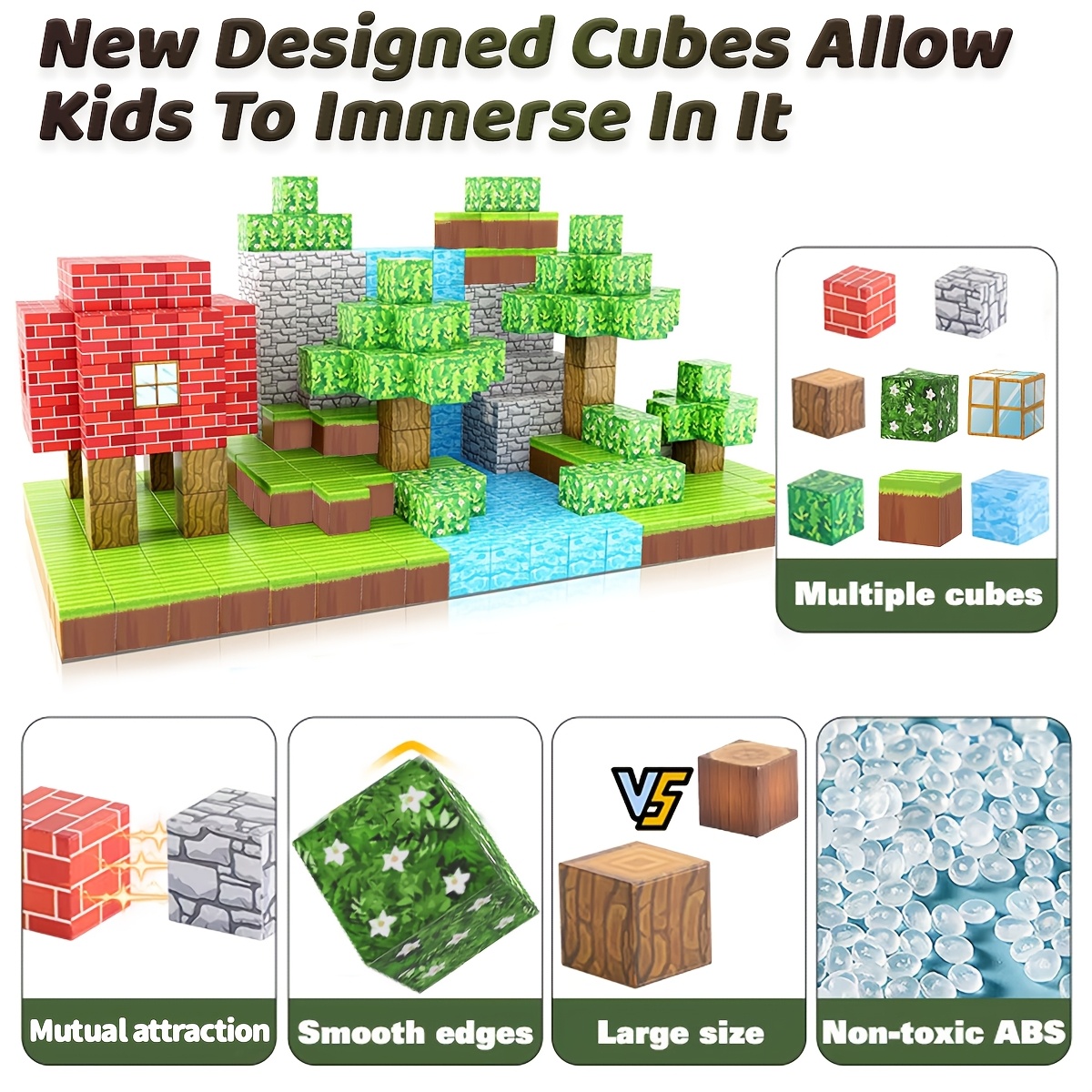 Magnetic Building Blocks Educational ABS Construction Set