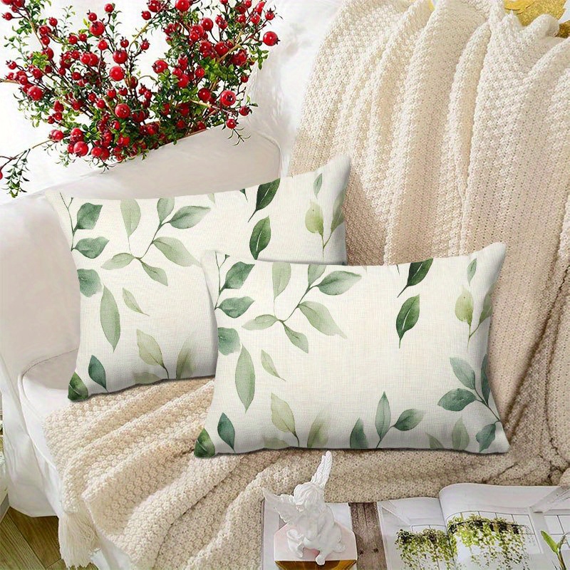 Boho Tan And Green Throw Pillows Forrest Green Succulent Pillow