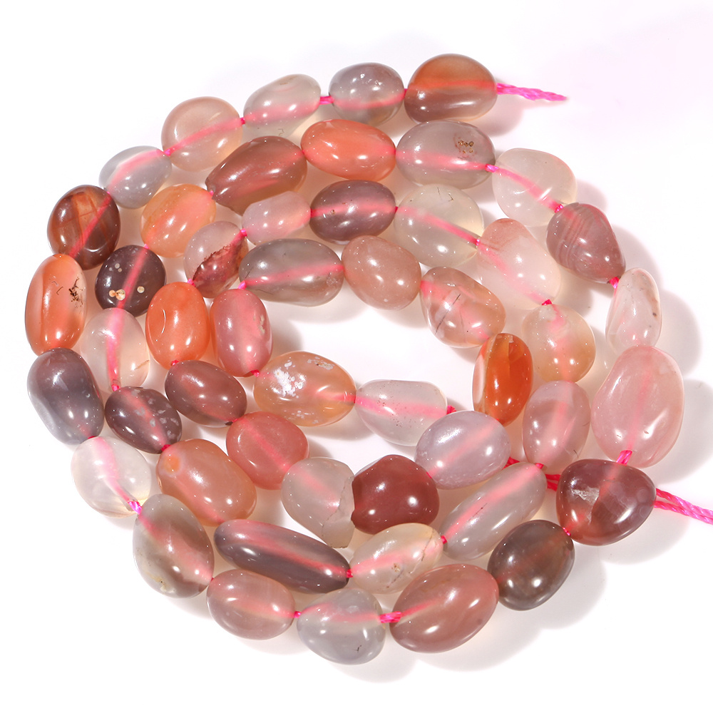 TEMU 5x8mm Length 38cm Natural Stone Beads Irregular-shaped Botswana Agate Beads For Jewelry Making Additions