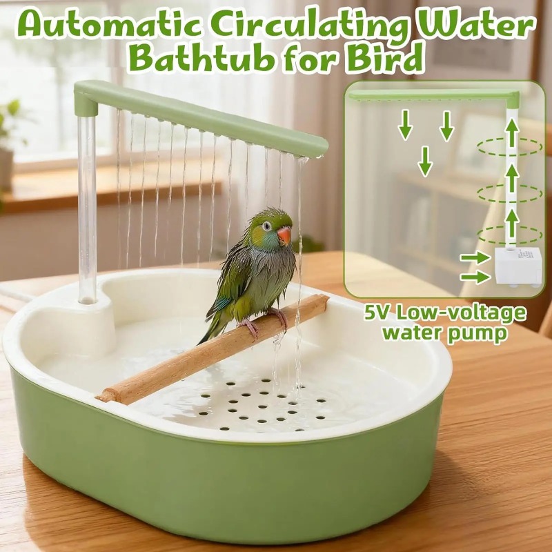 Hanging Bird Bath WideSmart 2pcs Bird Bath For Cage,Pet Bird Parrot Bath Box Bird Bathtub Hanging Birdbath Bird Cage Supplies With Hooks Bird Bath Box Bird Cage Bain Oiseaux Extérieur