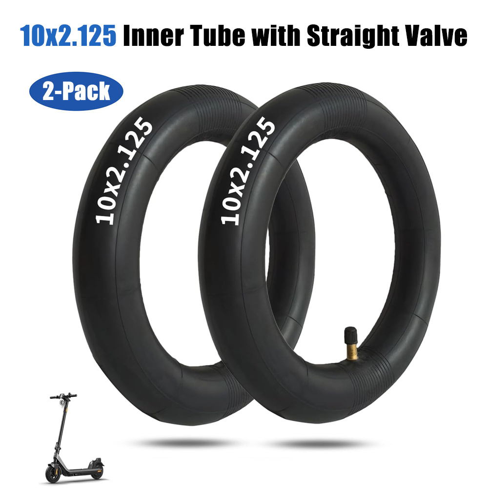 Image of 2-pack 10x2.125 Scooter Inner Tube, 10 Inch Tires Replacement Inner Tube, For F20, F25, F30, F40 Scooter 10x2/2.125 Tire Parts [thickened], Off-road Use