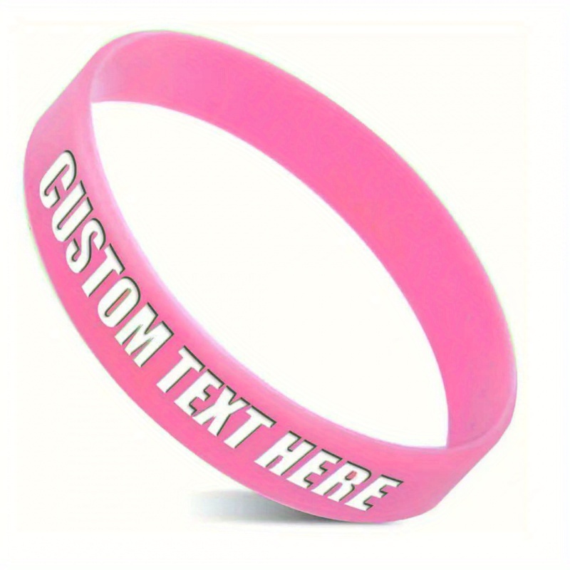 77pcs Custom Silicone Bracelets, Gift for Her