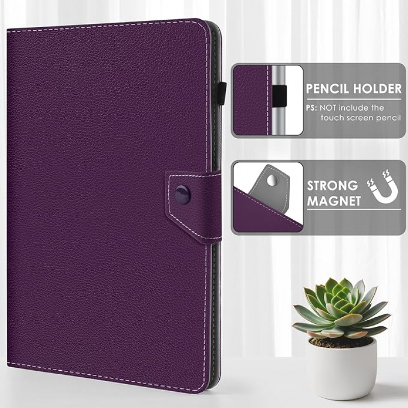 TEMU para tablet de 10.5 pulgadas, para tablet de 11.5 pulgadas, estuche portátil de viaje con protección y montaje dividido [con 4 anillos de