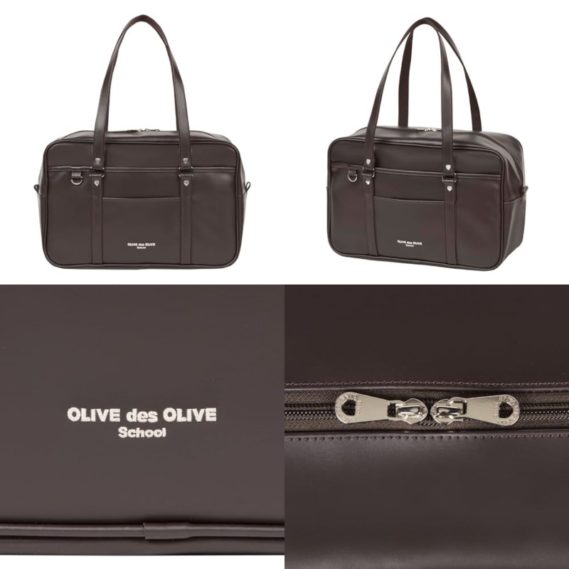 オリーブグリーン de olive green school] 合成皮革バックパック 