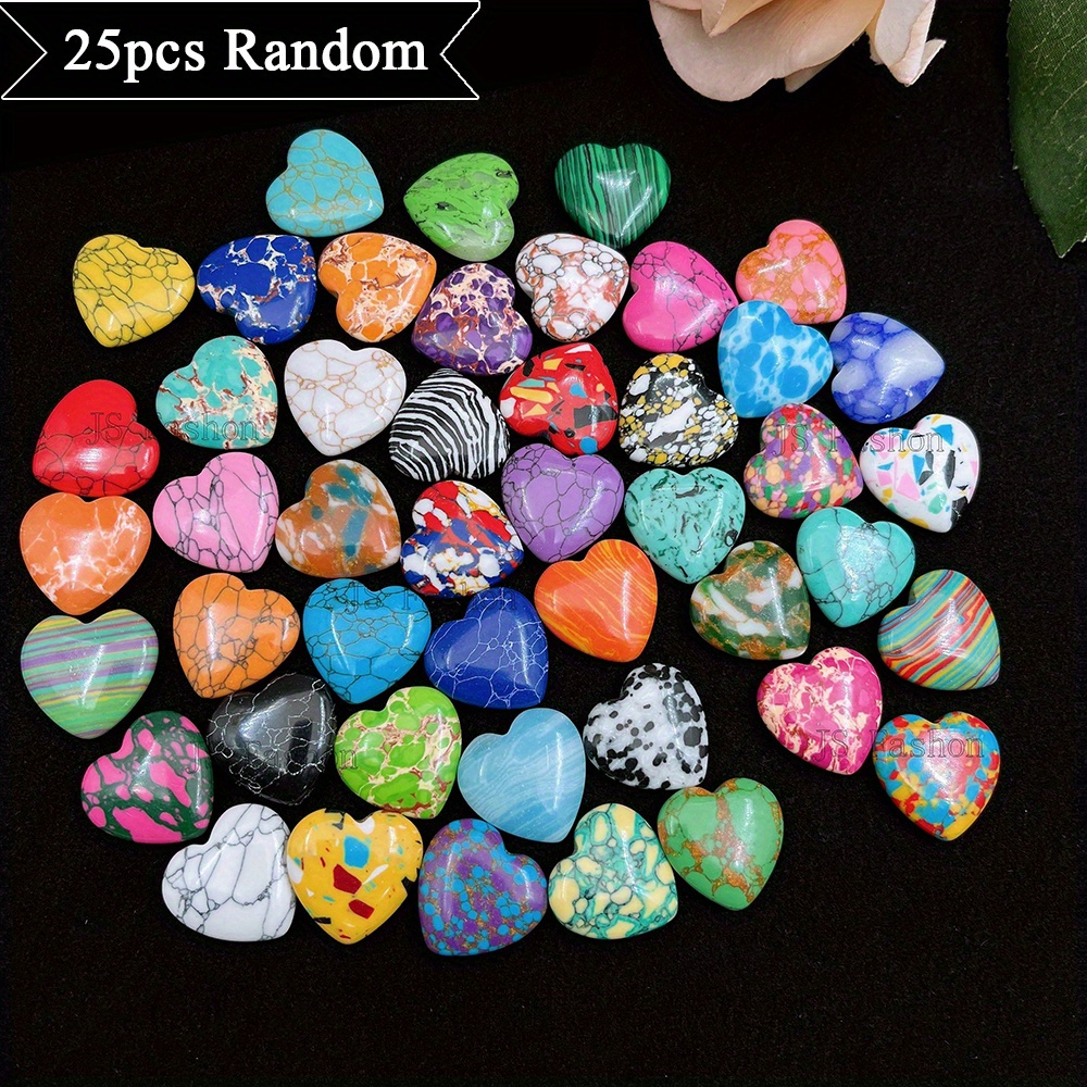 

25pcs - -shaped Stone Pendants: For , , And Diy Jewelry Making - Suitable For Halloween, Christmas, And