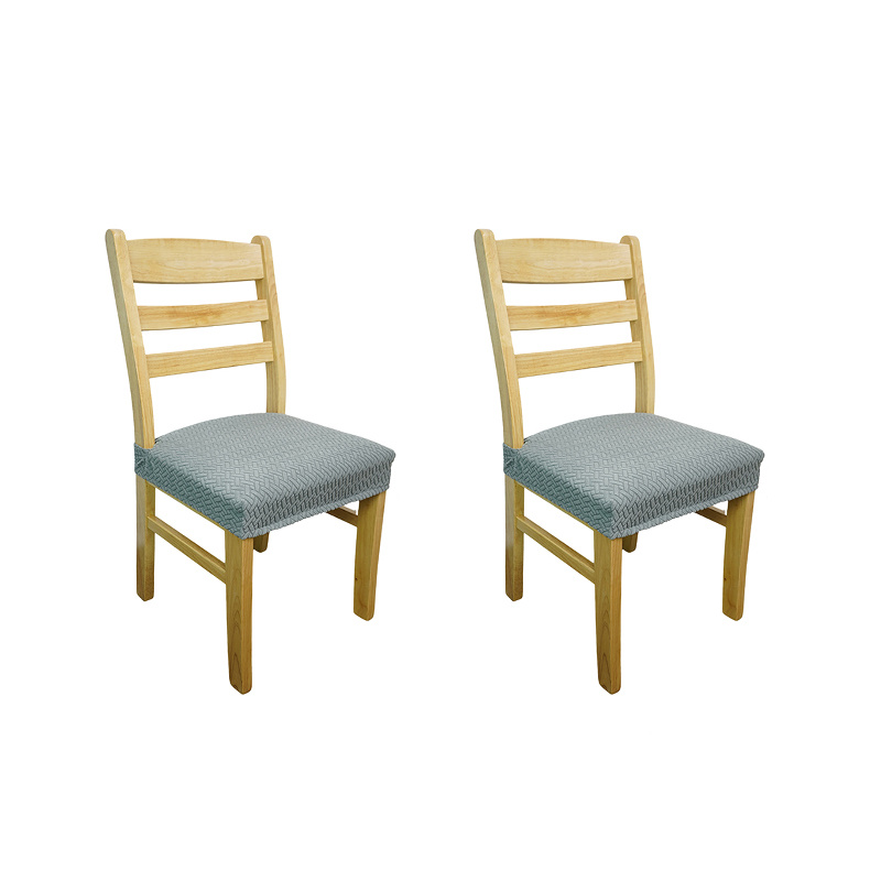 TEMU 2pcs Housses de Siège de Chaise Jacquard Extensible à Rayures et Échiquetées de Couleur Unie - Avec Boucle de à Langue, avec Fermeture à Bande