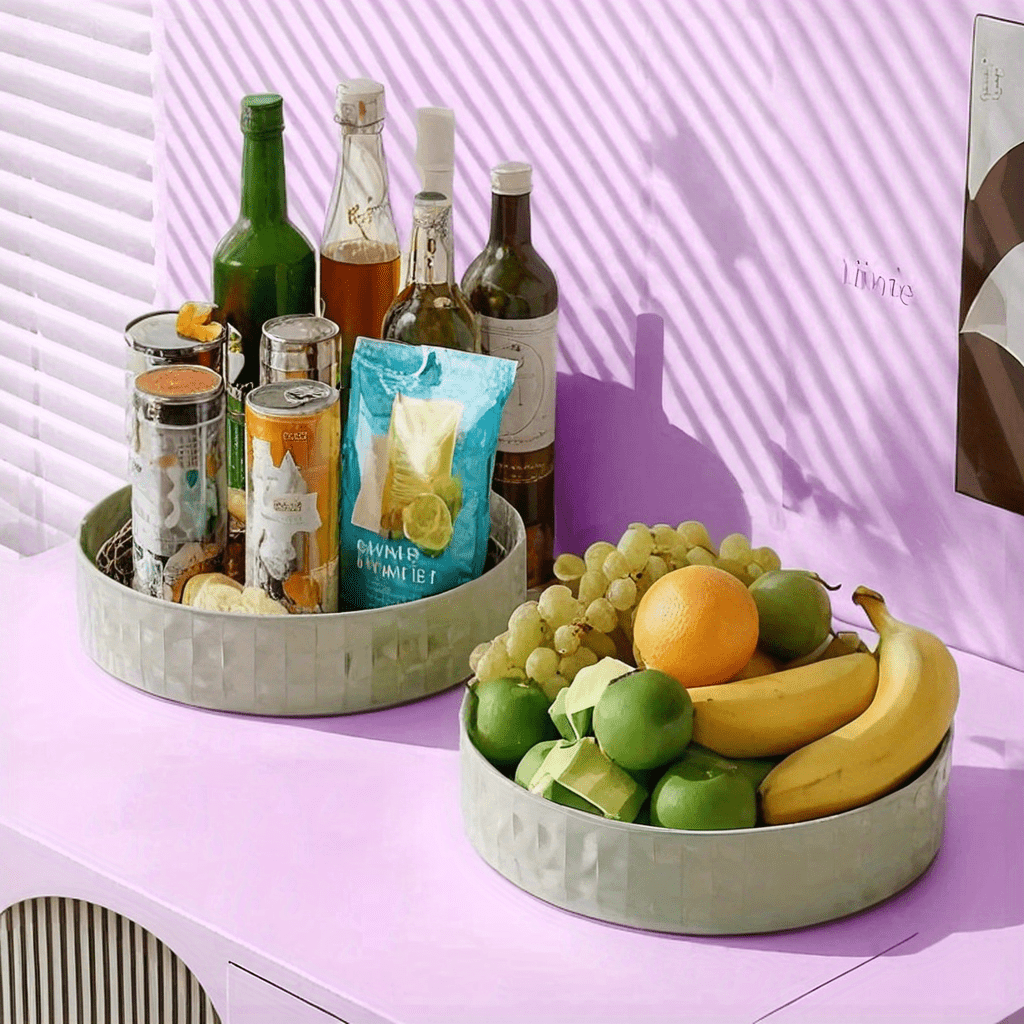 spice box fruit plate snack box countertop seasoning storage rack cosmetic storage rotating   saving container details 10