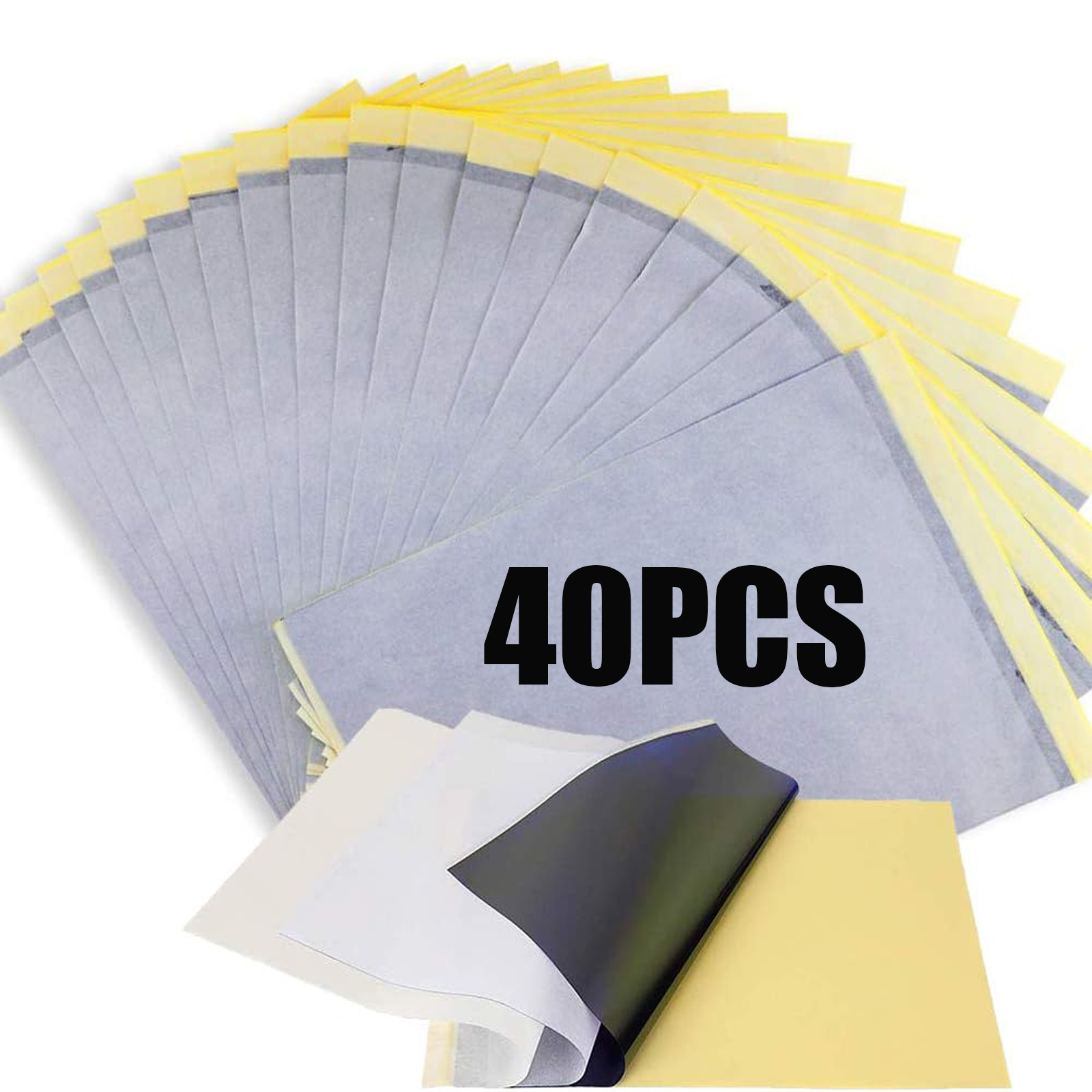 TEMU 40pcs Of Professional Tattoo Transfer Paper, Requires No Batteries, Odor, Suitable For Tattoo Studios And Home Commercial Use, Includes Tattoo
