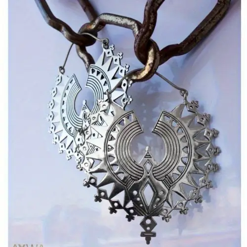 2pcs bohemian geometric earrings vintage openwork copper for women vacation everyday bohemian gift