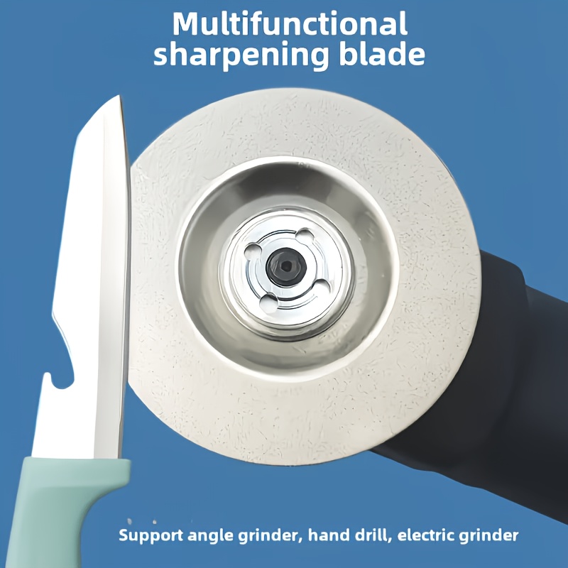 TEMU 2pcs Set 800 Grit Diamond Grinding Wheel - Suitable For Stone/glass/metal Multi-surface Grinding And Polishing, For Dry And Wet Use, Essential