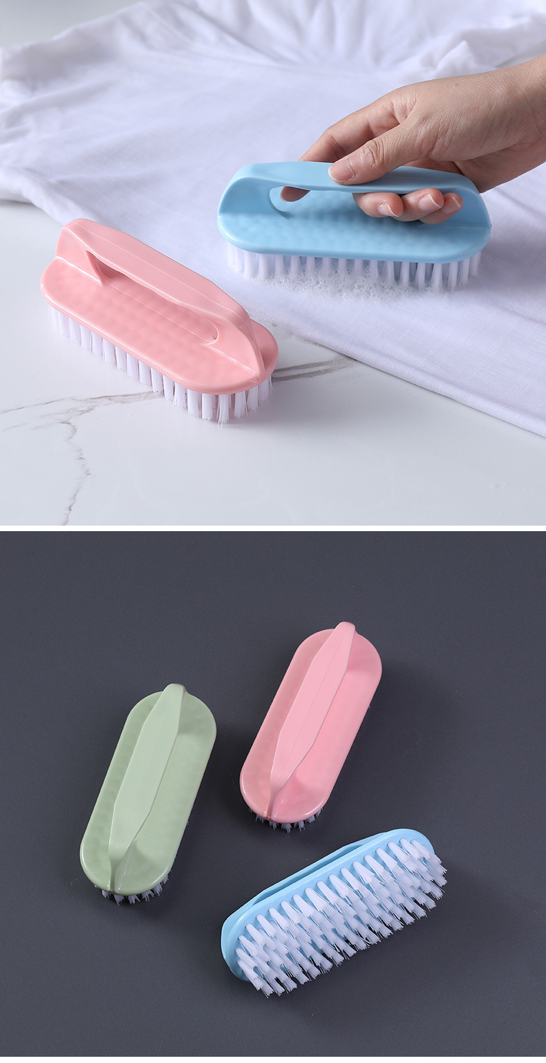 2pcs multi function household brushes plastic laundry and washbasin brushes uncharged operation Product details 0