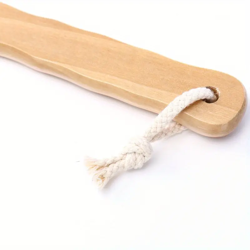 body brush long handled bathtub shower brush light beige exfoliation for bath tools manual back massage brush Product details 4
