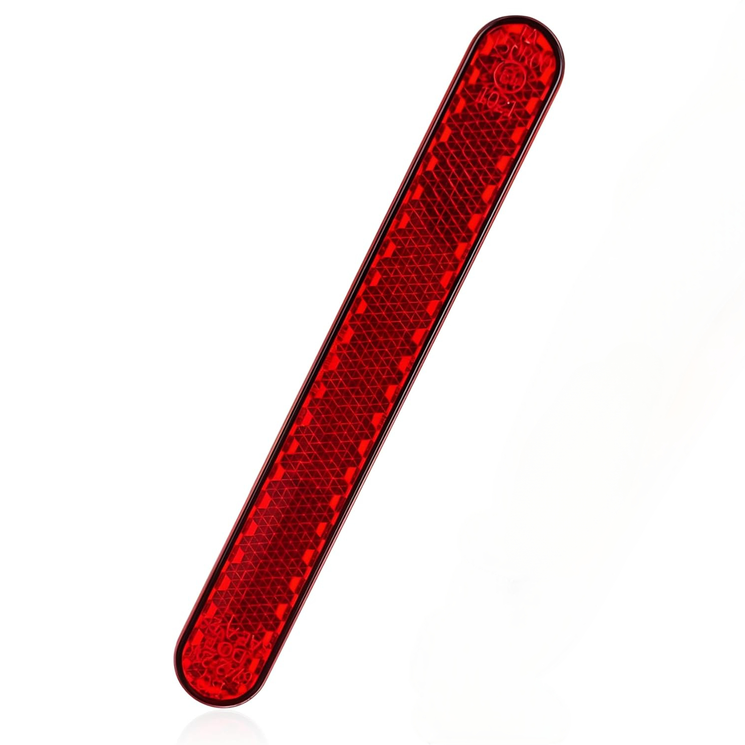 TEMU 1pc Self-adhesive Motorcycle Safety Reflectors High- Red License Plate Reflectors, Trucks, Trailers, Boats