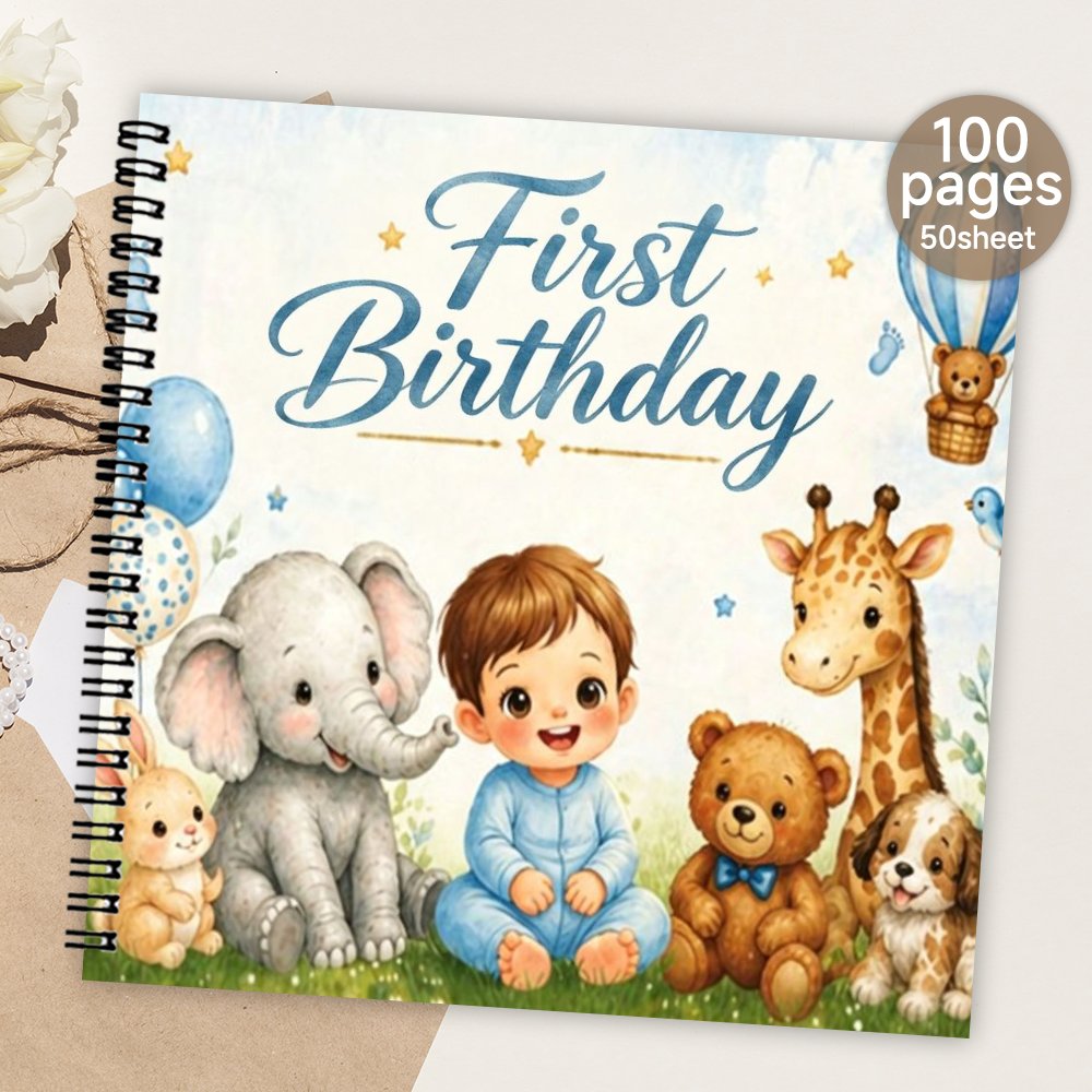 TEMU 1 pièce 'or humoristique pour premier anniversaire, Carnet à spirale pour des invités, Le meilleur cadeau pour elle, Cadeaux de fête