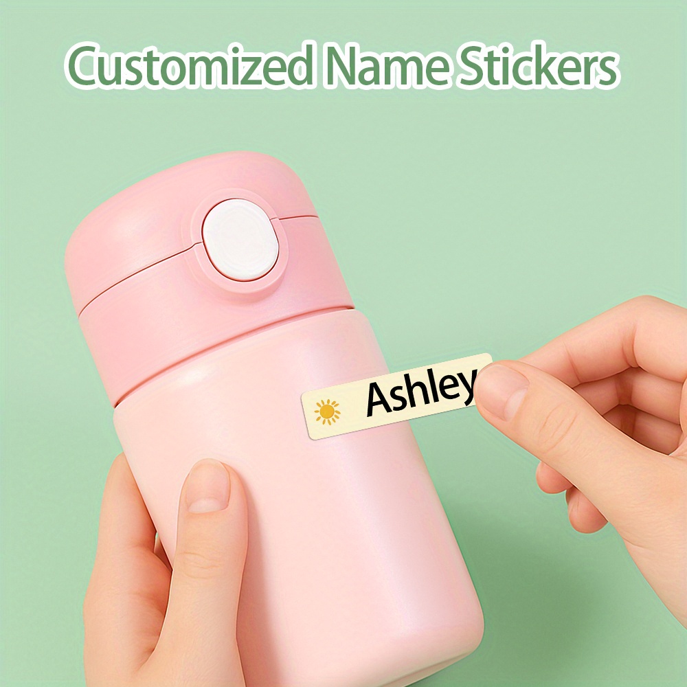Customized Cartoon Fruit Pattern Name Stickers, 40-1000pcs