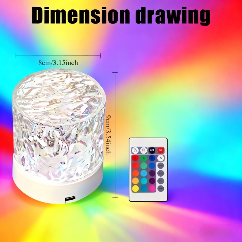 Upgraded 16-Color Adjustable LED Desk Lamp with Remote Control