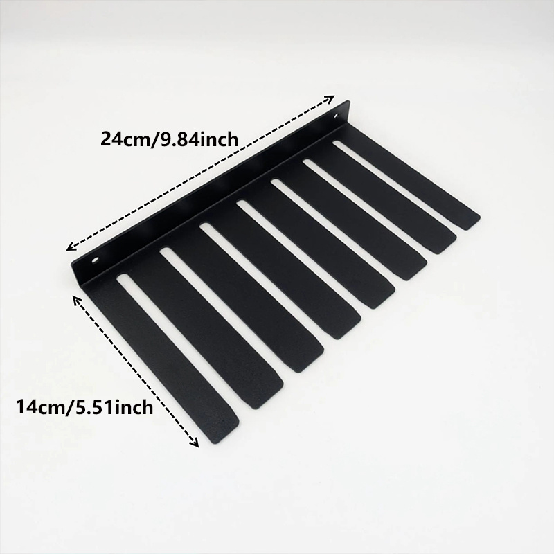 TEMU Support mural d'organisation d'outils en fer noir, support polyvalent pour scie à main et matériel pour garage, atelier, , rangement d'outils en