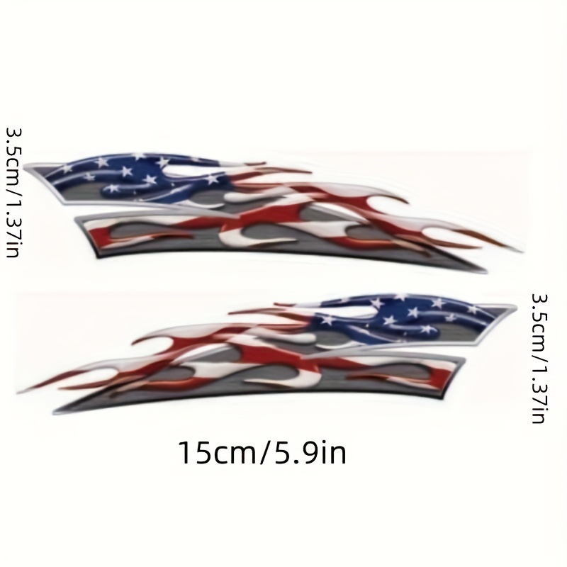 TEMU Set Of 2 High-quality Vinyl Stickers Featuring An American , Perfect For Decorating Car Windows, Laptops, Bottles, Trucks, Mobile Devices,