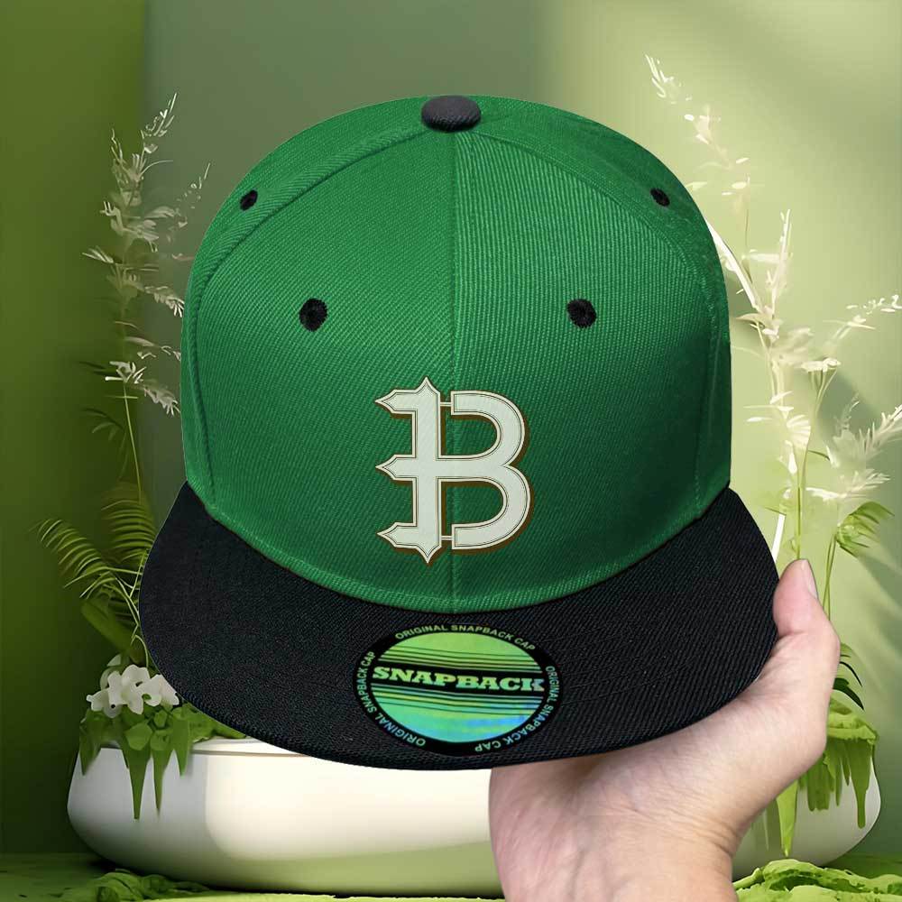 TEMU Vintage Baseball With Adjustable Snapback - Lightweight Flat Brim Hat Suitable For Streetwear, Hip-hop Style, Machine Washable, Round For Casual