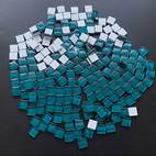 100pcs square tiles 1 0x1 0cm high temperature glass art projects crafts cup coasters handmade puzzles art supplies