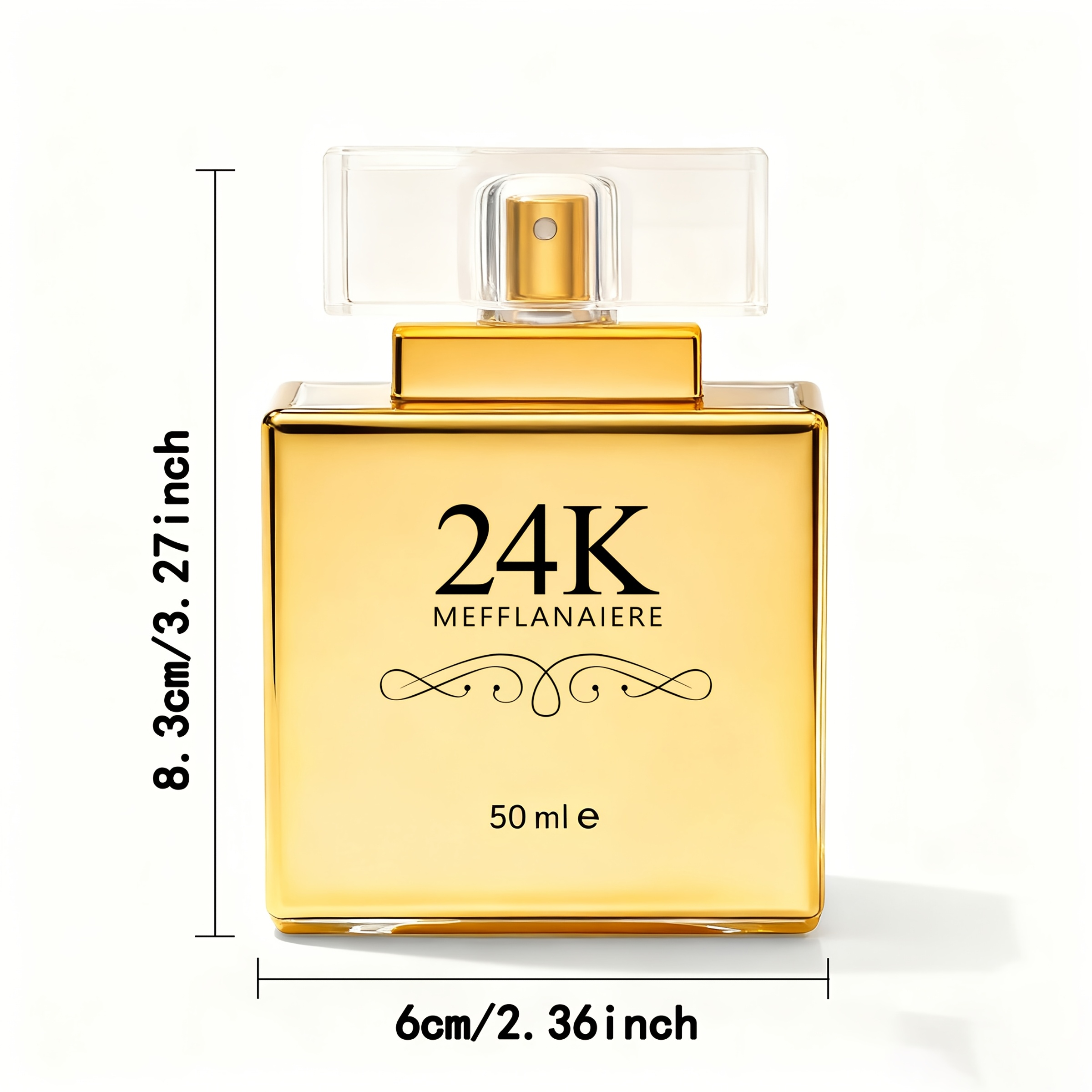 TEMU .elegant Golden Women Scented Perfume With Notes All Day Freshness Office Parties And Special Occasions Portable Holiday Gift 1.7fl.oz