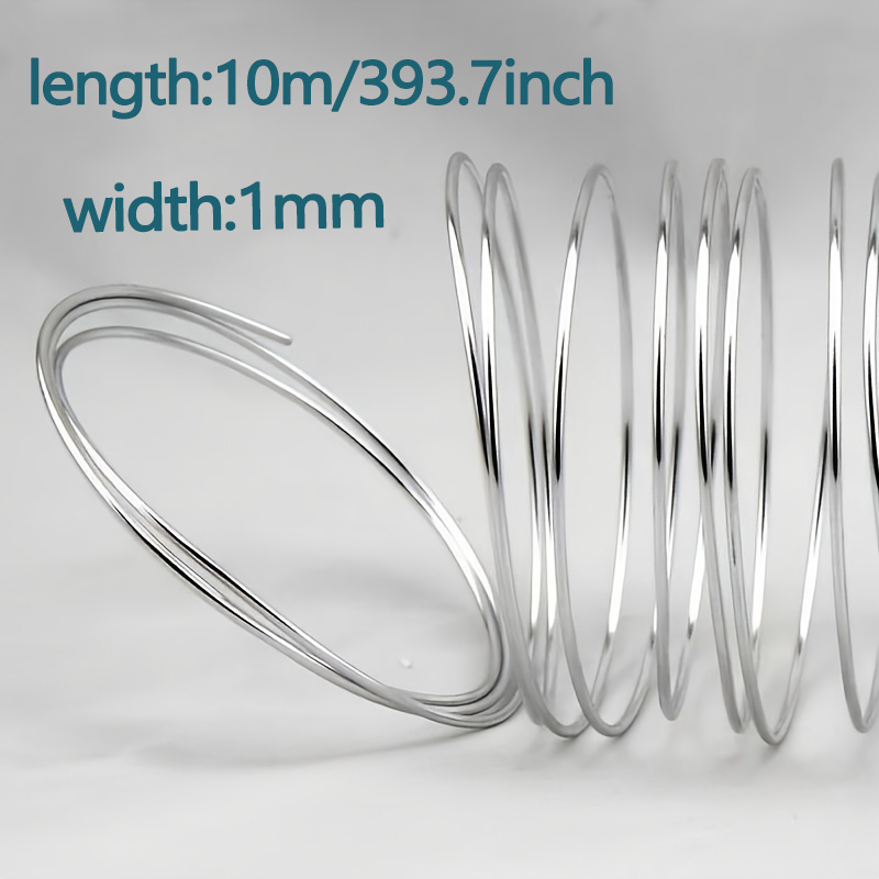 TEMU 3 Rolls Of 10 Meters Long And 1 Mm Thick Metal Wire For Jewelry, High Temperature And Corrosion Resistant, Very Suitable For Making Decorative