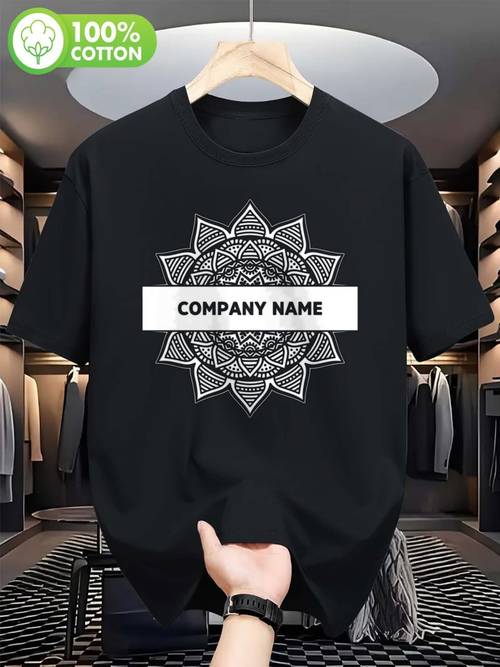 item picture easy geometric ornament mandala 57 mens pure short sleeve t shirt black casual sport tee unisex 2xl