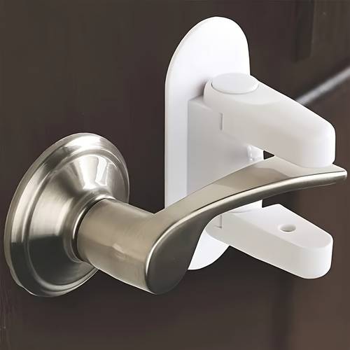 2pcs door handle safety lock safe and fashionable anti theft essential for home suitable for bedroom bathroom kitchen office etc
