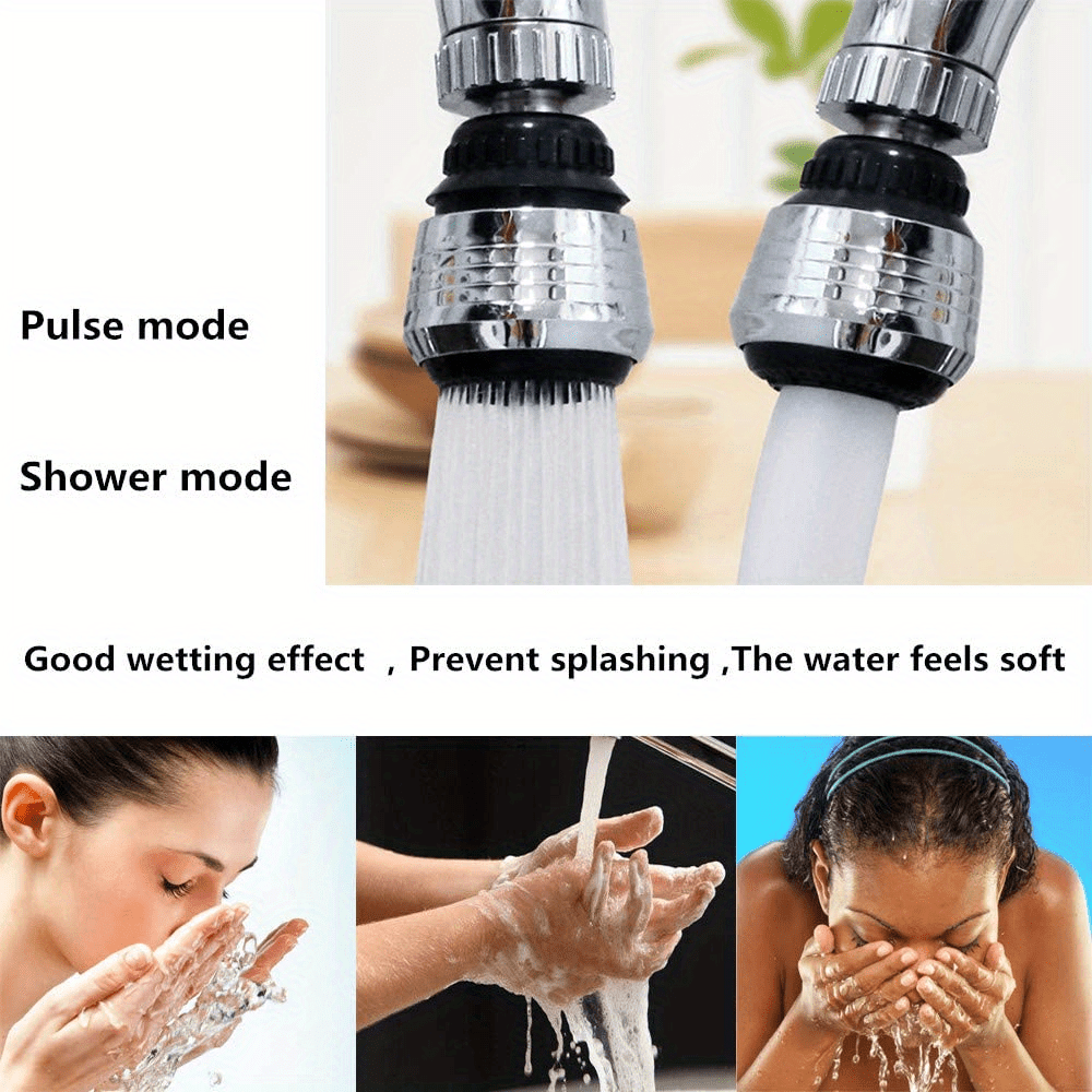 360 degree rotatable high pressure faucet extender with 2     water saving kitchen gadget kitchen gadgets details 5