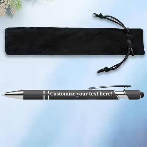 custom 2pcs personalized metal ballpoint pen set with teacher pen unisex design gift box suitable for gifting ideal for creative christmas home and office use
