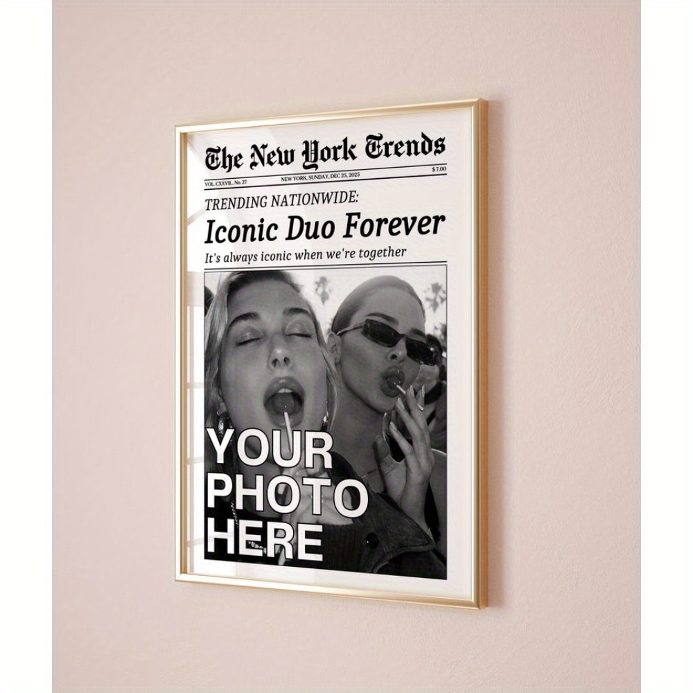 E-shop 2D Flach, 2D Flach, Benutzerdefiniertes 2D Flach-Poster ohne Rahmen, Personalisierter Zeitungsausdruck, Ideales Geschenk für , New Times Stil,