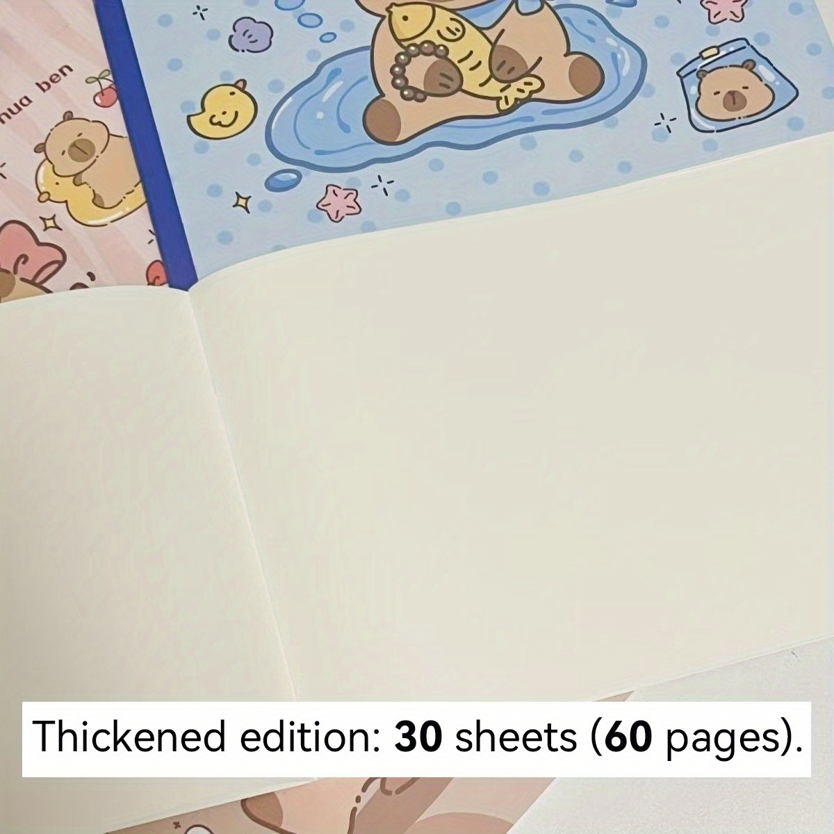 4pcs capybara a4 sketchbooks 30 blank pages cute - Temu Pakistan