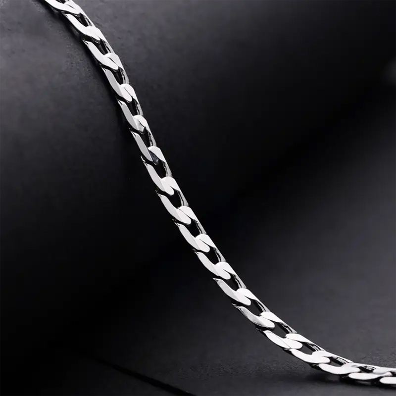 Men's 925 Sterling Silver Cuban Necklace — Stylish & Durable