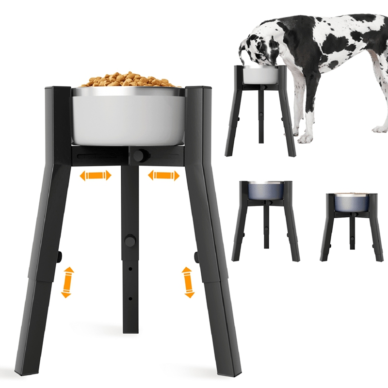 Adjustable Raised Dog Bowl Stand for Medium to Extra Large Dogs