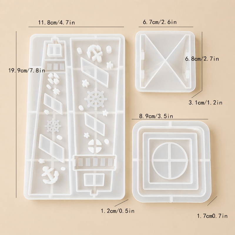 Lighthouse-shaped Plaster And Epoxy Resin Mold, Holder Mood Light, Plaster And Epoxy Resin Mold For Candle Making