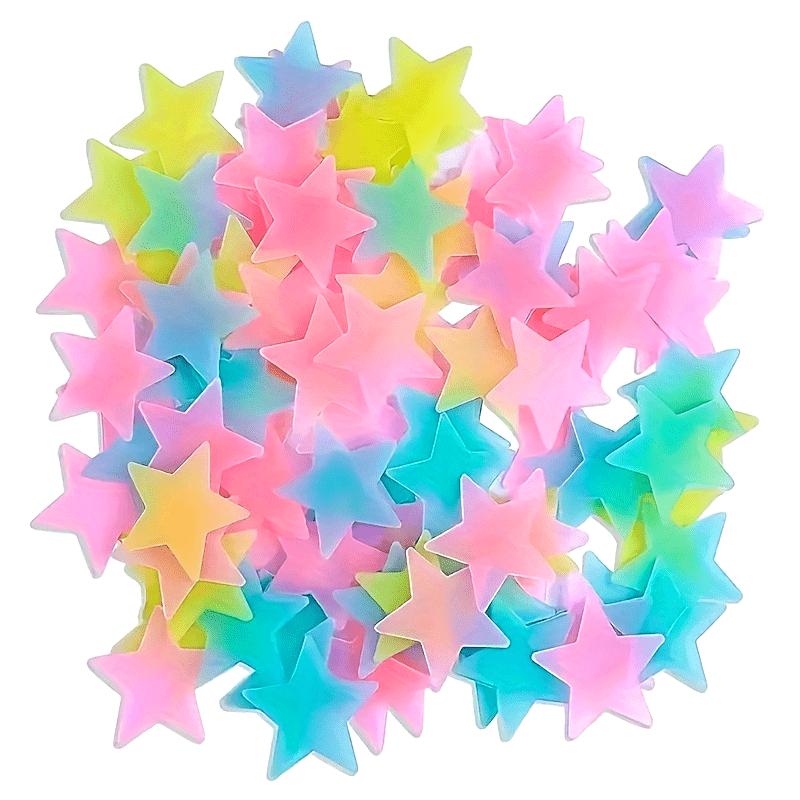 

Pieces Of Stars, Fluorescent Wall And Ceiling Star Stickers, Make The Bedroom Like Sky, Bedroom Decoration, Home Decoration - , Reusable, Removable, Non-toxic, And Fun Diy Decoration