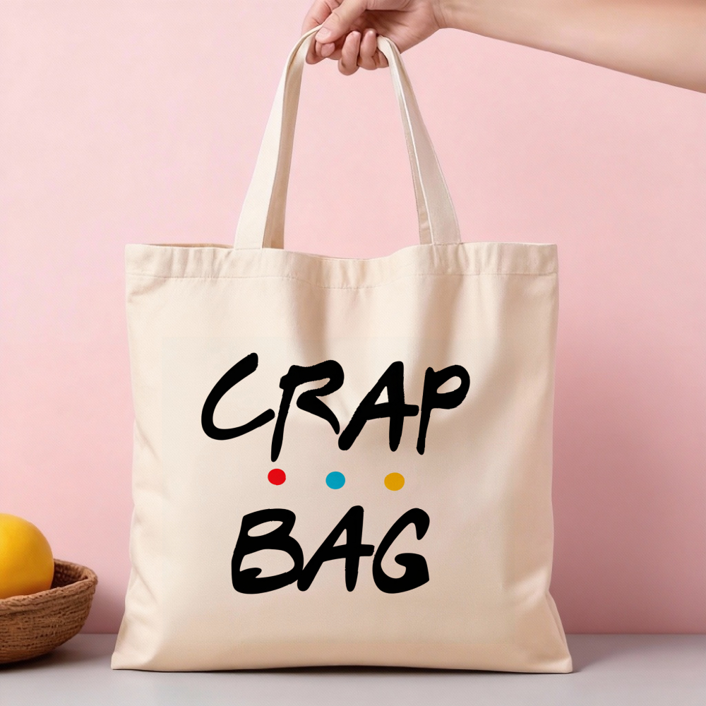 TEMU 1pc Tv Show Themed Tote Bag - 35cm X 40cm, " Bag" Reusable Grocery Shopping Bag, Perfect For Daily Use, Commuting, School, And Gift , Reusable