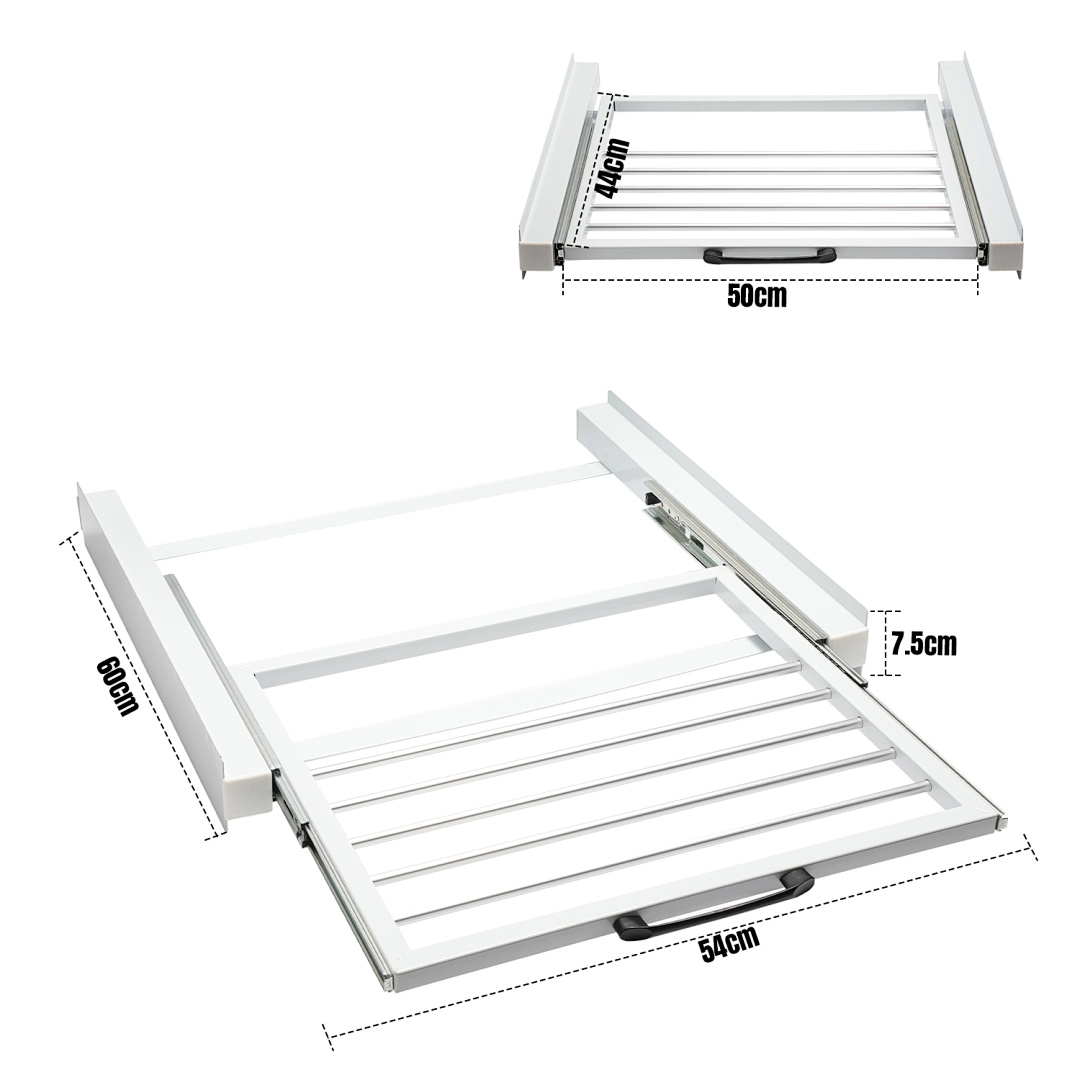 TEMU de Conexión para Lavadora Retráctil Universal Pedestal de Secadora de Ropa Conexión Lavadoras Intermedio Kit de Apilamiento Universal Lavadora