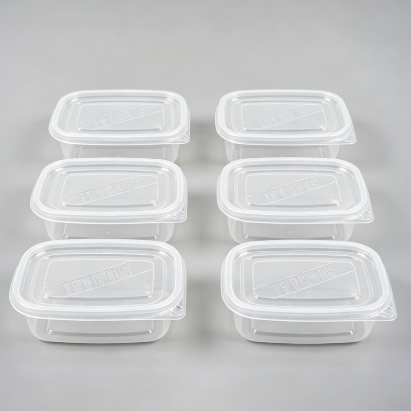 TEMU Set de 12 contenants de conservation alimentaire hermétiques - 6 contenants + 6 couvercles | Étanches, empilables, compatibles micro-ondes.