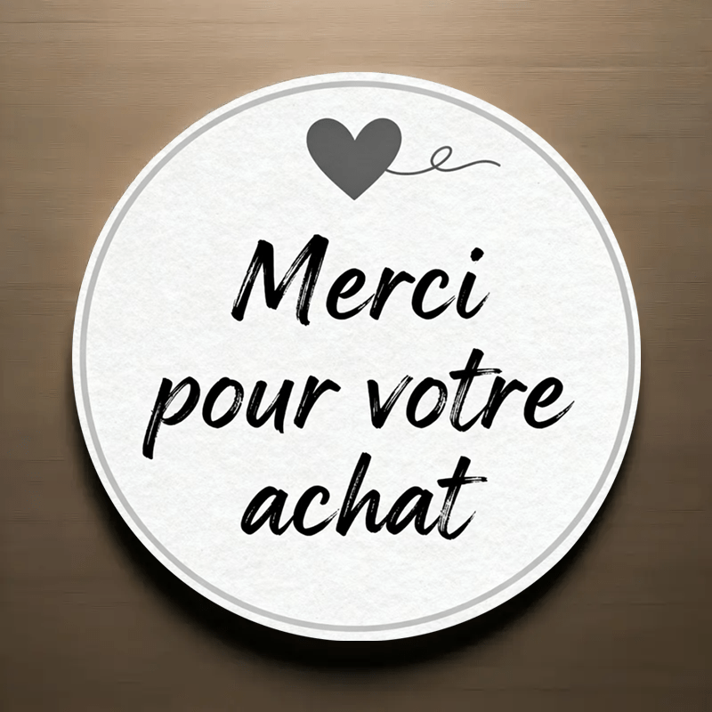 TEMU 160/480 étiquettes " pour votre achat" - Autocollants élégants avec française, idéaux pour boîtes cadeaux, journaux, coques de téléphone,