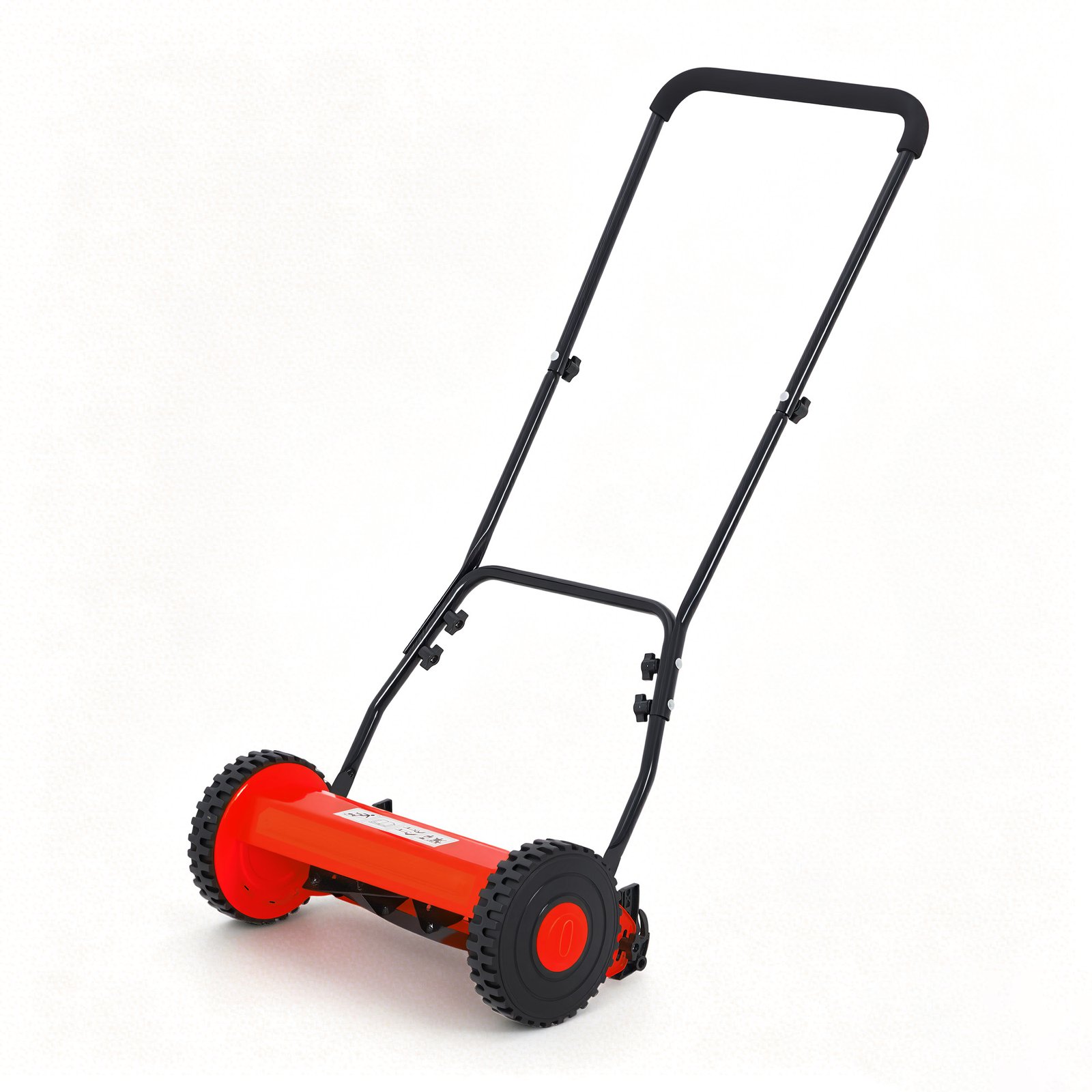 14-inch Hand Push Mower, 5-blade Manual Push Lawnmower, 0.4-4 Inches Adjustable Cutting Height, For Yards, Easy Assembly