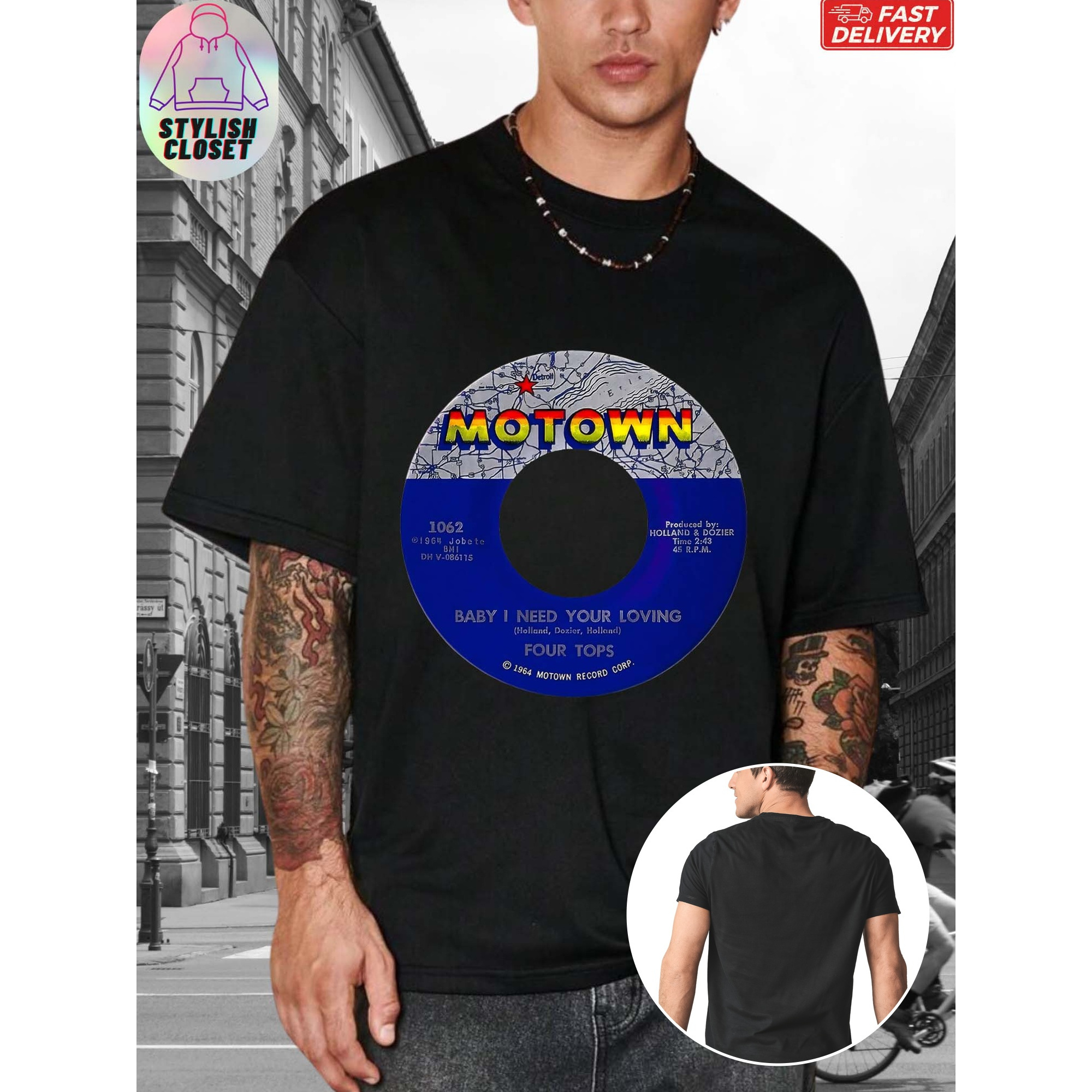 

Graphic Tee, 100% , Fit Round & Sleeves -