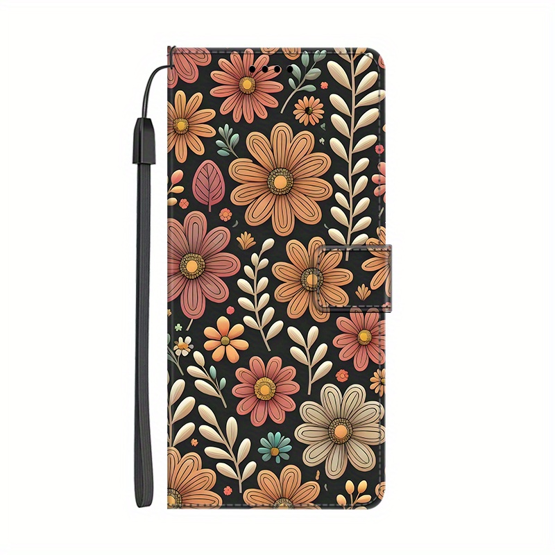 TEMU Pu Magnetic Flip Wallet Cover With A Holder Stand For Moto