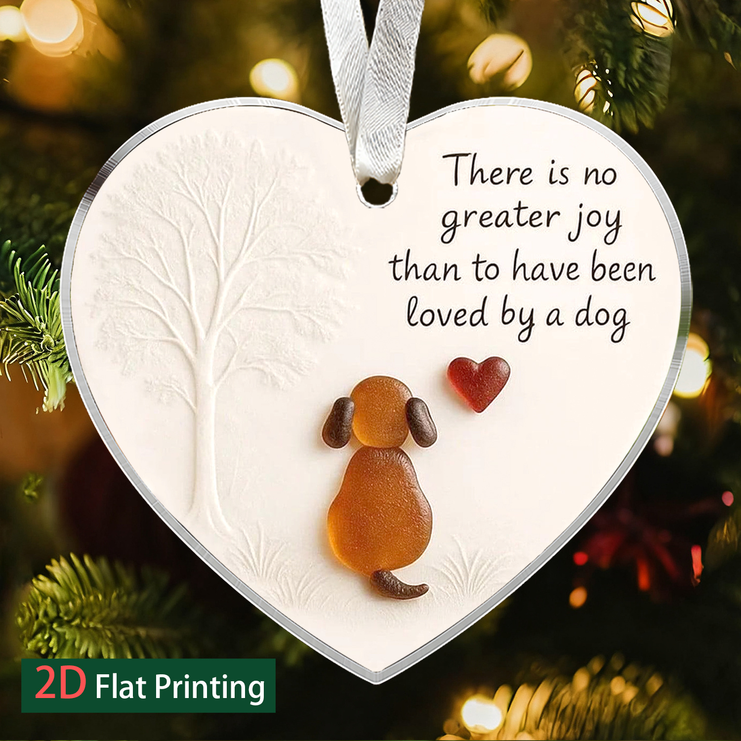 TEMU 2d Flat, 1pc. Is Than Being By A Dog. Sea -shaped Christmas Gift. Acrylic Hanging Decoration, Sea Glass Acrylic Pendant, Perfect As A Forever