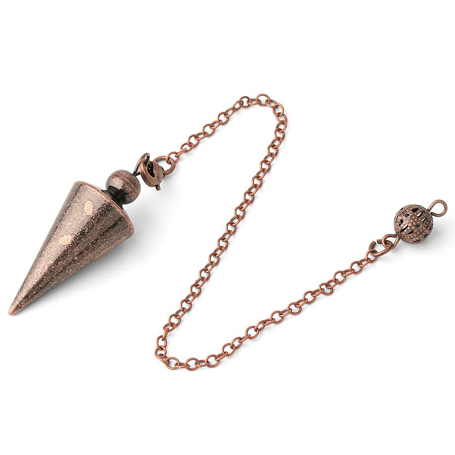 TEMU Fashion Ornament, Detachable Ornament, Bronze Ornament With Hat, Long Cone Necklace