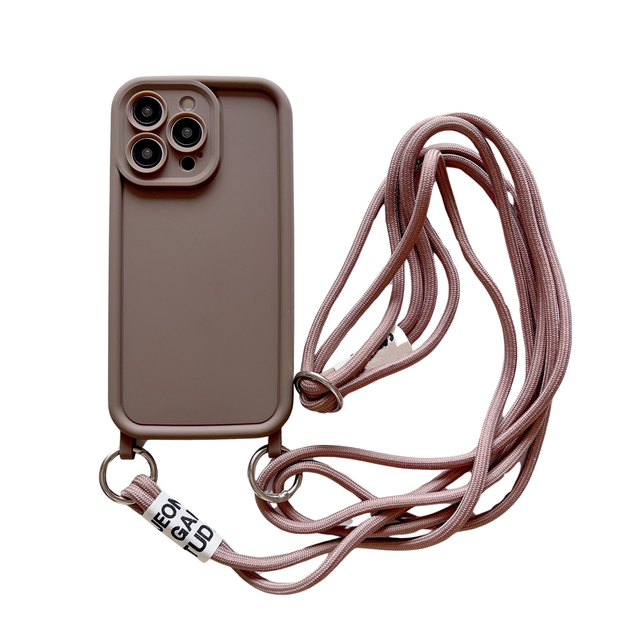 Étui De Protection Transparent Pour IPhone Avec Lanière Corde - Compatible Nombreux Modèles - Anti-choc Et Antrayures