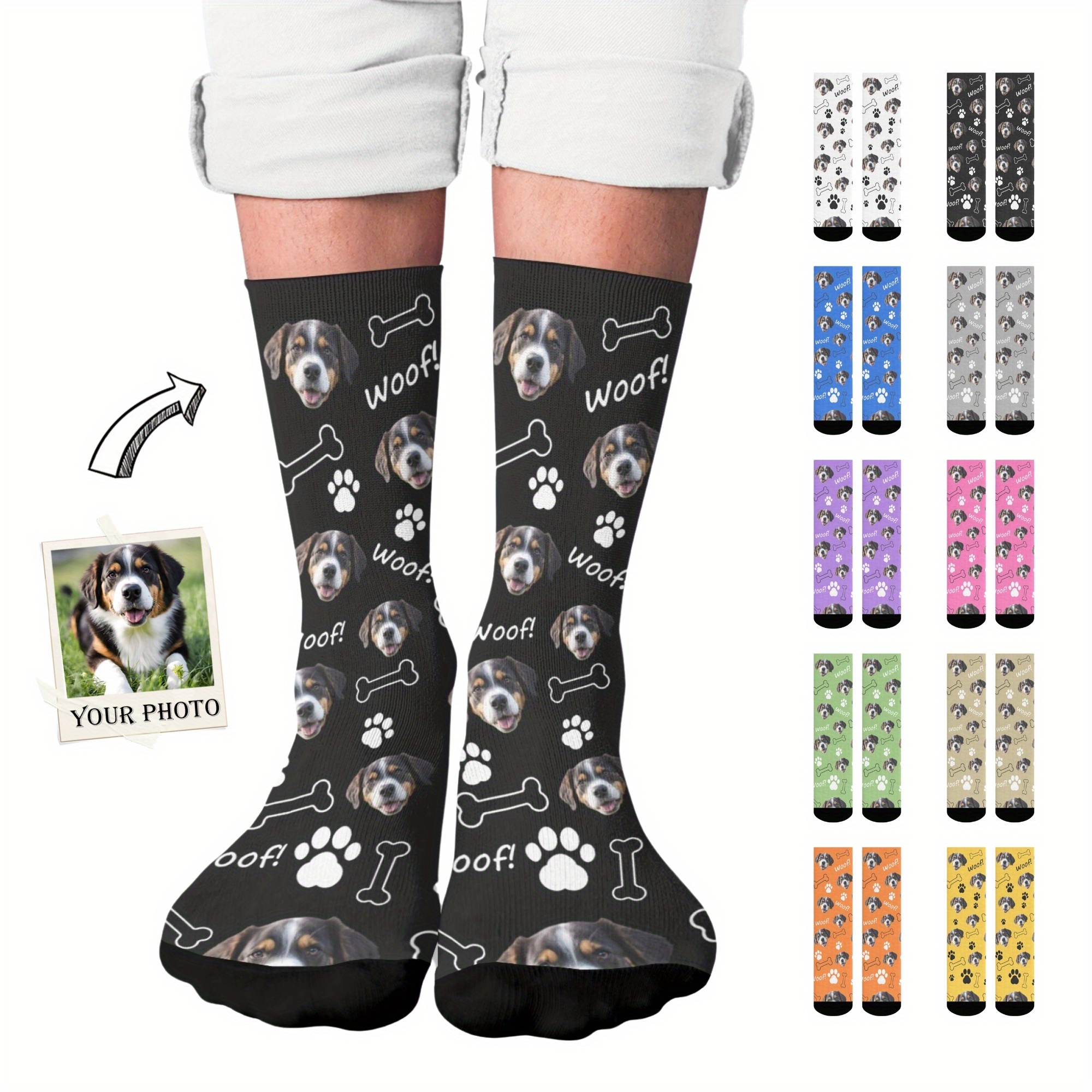 

Personalized Dog , 100% , , Pet- Pattern Paw And Bones -