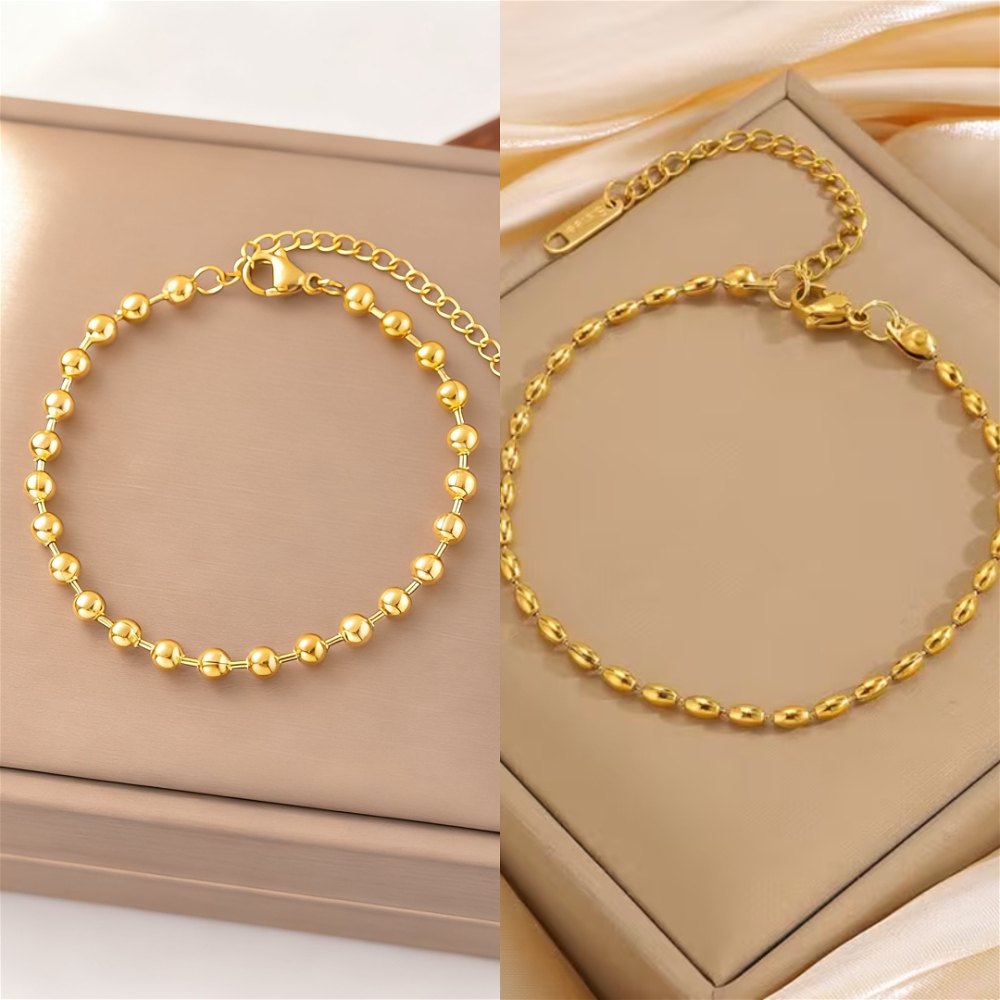 Men's & Women's 18K Gold Plated Adjustable Bracelet, Classic Design