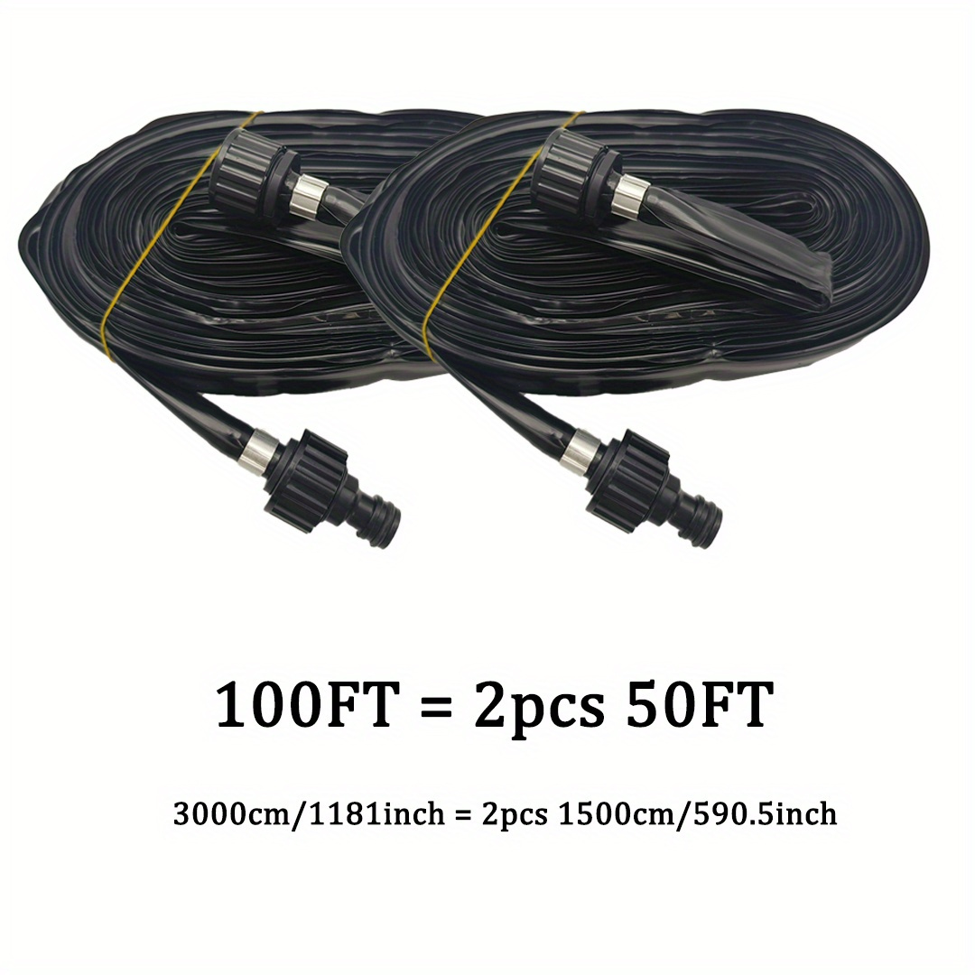 Leak-proof Vinyl Watering Hose With Connectors - Designed For Efficient Water Conservation, Suitable For Garden, Lawn, And Yard Irrigation, Durable Outdoor Hose, Perfect Gift For All
